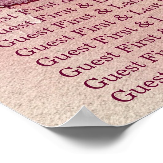 Mooie strand bruiloft poster (Hoek)