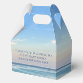 Mooie strand evenement aangepaste oceaan fotografi bedankdoosjes (Voorkant)