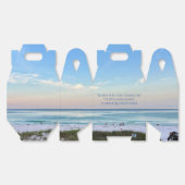 Mooie strand evenement aangepaste oceaan fotografi bedankdoosjes (Ongevouwen)