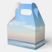 Mooie strand evenement aangepaste oceaan fotografi bedankdoosjes (Achterkant)