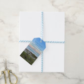 Mooie strand evenement aangepaste oceaan fotografi cadeaulabel (Met Touw)