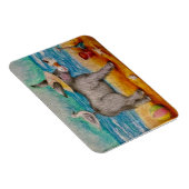 Mooie strand ezel magneet (Rechterzijde)