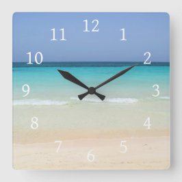 Mooie strand foto 197 vierkante klok