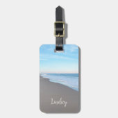 Mooie strand foto Bagagelabel (Voorkant verticaal)