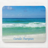 Mooie strand foto oceaangolven gepersonaliseerd muismat (Voorkant)
