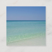 Mooie strand fotografie bruiloft QR code RSVP Informatiekaartje (Achterkant)