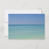 Mooie strand fotografie kust bruiloft RSVP kaartje (Achterkant)