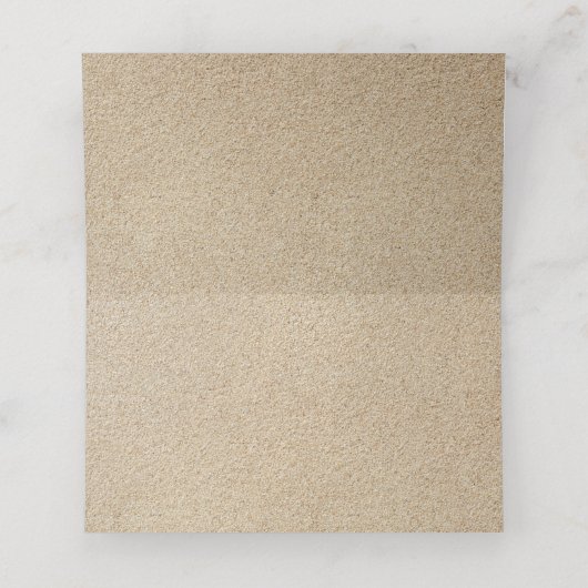 Mooie strand gevouwen plaatskaarten plaatskaartje (Binnenkant ongevouwen)