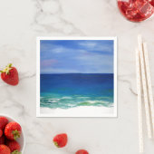 Mooie strand kust papieren servetten (Insitu)