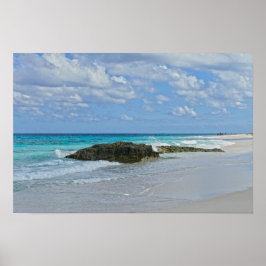 Mooie strand op Great Guana Cay Poster