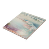 Mooie strand scene tegeltje (Zijkant)