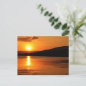 Mooie strand Sunset Briefkaart (Staand voorkant)