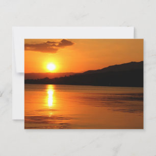 Mooie strand Sunset Briefkaart