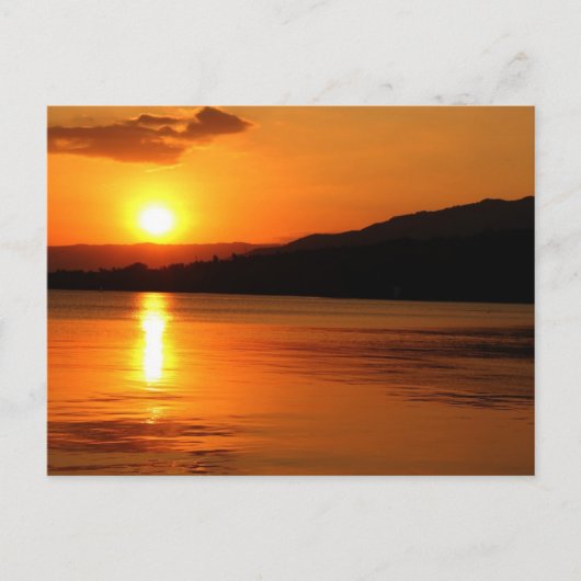 Mooie strand Sunset Briefkaart (Voorkant)