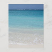 Mooie strand | Turks en Caicos-foto Flyer (Achterkant)