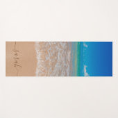 Mooie strand zee aangepaste naam yogamat (Voorkant (horizontaal))