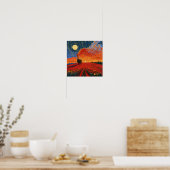 Mooie strand zonsondergang print interieurontwerp (Keuken)