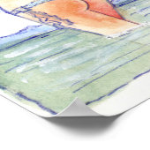 Mooie strandbodem poster (Hoek)