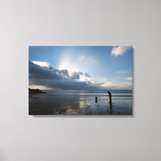 Mooie stranden en hemel canvas afdruk (Voorkant)