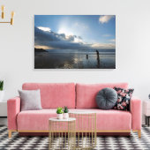 Mooie stranden en hemel canvas afdruk (Insitu (Woonkamer))