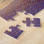 Mooie strandgolven en kustkunst legpuzzel (Zijkant)