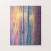 Mooie strandgolven en kustkunst legpuzzel (Verticaal)