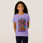 Mooie strandhond zomer T-shirt (Voorkant volledig)