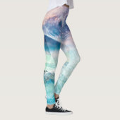 Mooie strandscène yoga leggings (Rechts)