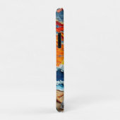 Mooie strandtafereel met palmbomen   Case-Mate iPhone case (Achterkant/rechts)