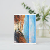 Mooie strandzandduinen kunst (Staand voorkant)