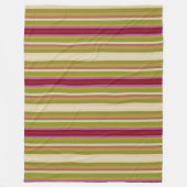 Mooie streepdeken fleece deken (Voorkant)