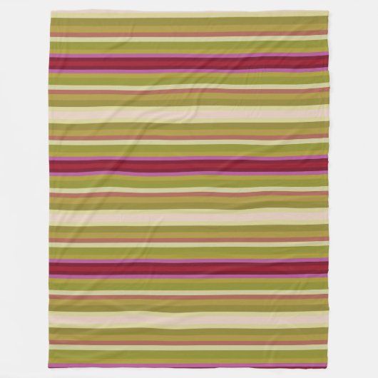 Mooie streepdeken fleece deken (Voorkant)