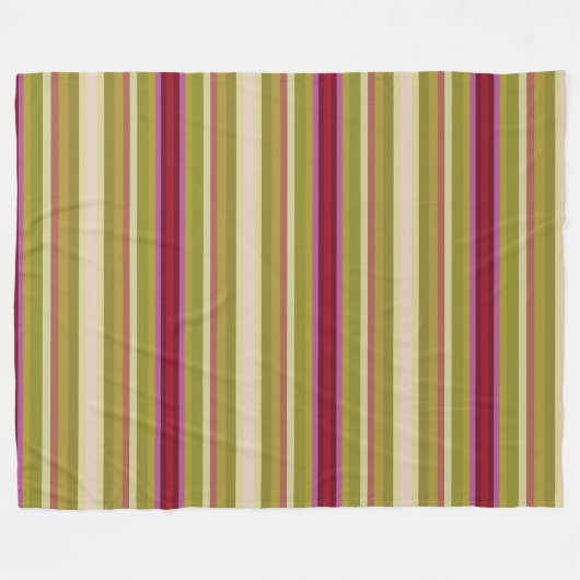 Mooie streepdeken fleece deken (Voorkant (Horizontaal))