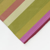 Mooie streepdeken fleece deken (Hoek)