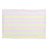 Mooie strepen in pastelkleuren kussensloop (Achterkant)