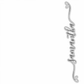 Mooie Strik Handtekening Naam Koffer Sticker (Voorkant)
