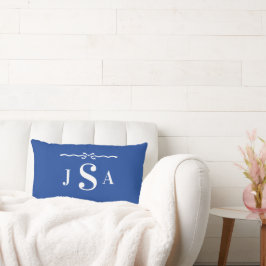 Mooie strik rand op maat gemaakte monogram kussenh kussen