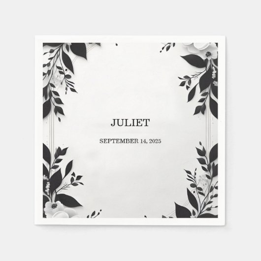 Mooie strik We gaan knopen doorhakken Bruidsmeisje Servet (Voorkant)