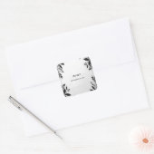 Mooie strik Wij knopen de knoop Bruidsfeest Vierkante Sticker (Envelop)