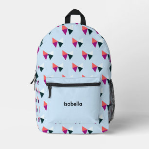Mooie Strikken Patroon Kinderen Gepersonaliseerd B Bedrukte Rugzak
