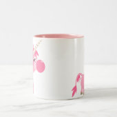 Mooie strip bubbelgom eenhoorn mok (Center)