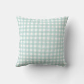 Mooie stripolifanten gingham kussen (Achterkant)