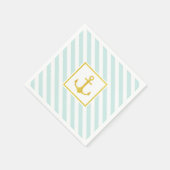 Mooie striptekening Golden Anchor Servet (Hoek)