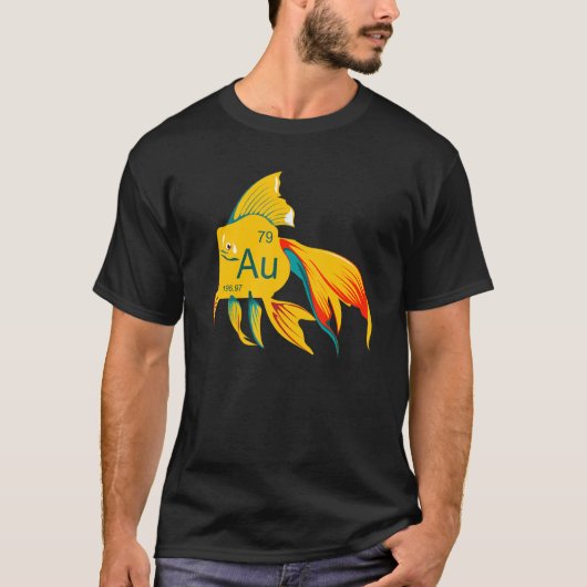 Mooie Stromende Goudvis Goud T-shirt (Voorkant)
