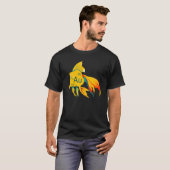 Mooie Stromende Goudvis Goud T-shirt (Voorkant volledig)