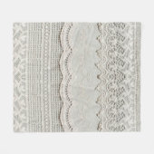 Mooie, subtiele, witte textielvlies dicht bij elka fleece deken (Voorkant (Horizontaal))