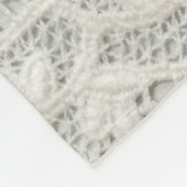 Mooie, subtiele, witte textielvlies dicht bij elka fleece deken (Hoek)