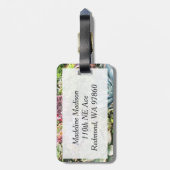 Mooie successen bagagelabel (Achterkant verticaal)