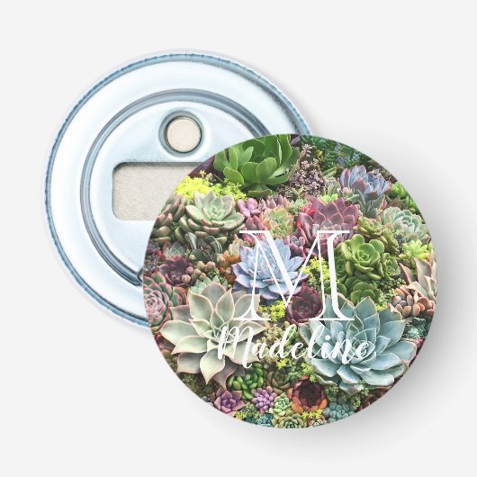 Mooie successen button flesopener (Voorkant)