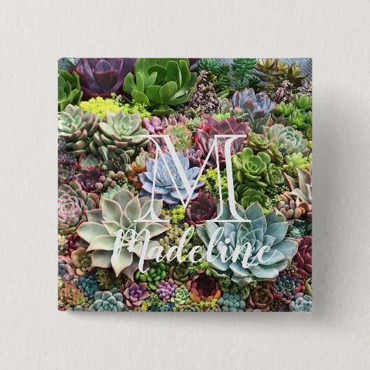 Mooie successen vierkante button 5,1 cm (Voorkant)